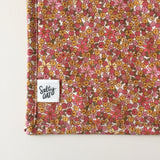 Pink-and-Mustard Quilted Throw Pillow