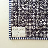 Blue Scrappy Diamond Throw Quilt