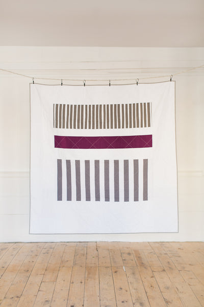Minimal Stripes Throw Quilt