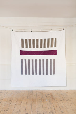 Minimal Stripes Throw Quilt