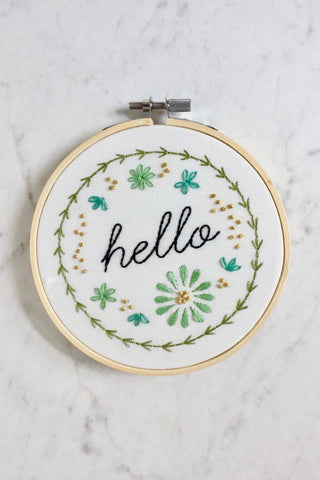 HELLO Hand-Embroidery Kit