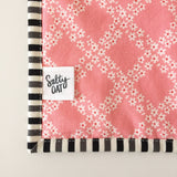Modern Mustard-and-Pink Throw Pillow