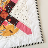 Modern Mustard-and-Pink Throw Pillow