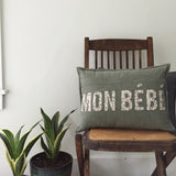 Mon Bébé Rectangular Throw Pillow