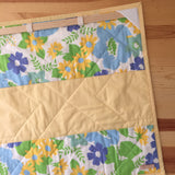 Yellow Sawtooth Star Wall Quilt
