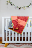 Plus-Sign Flying Geese Baby Quilt