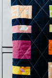 Navy Scrappy Coin Quilt