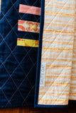 Navy Scrappy Coin Quilt