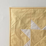 Yellow Sawtooth Star Wall Quilt