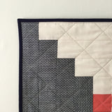 Chambray + Muslin Log Cabin Wall Quilt