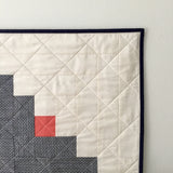 Chambray + Muslin Log Cabin Wall Quilt