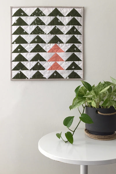 Cotton & Flax Flying Geese Mini Quilt