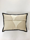 Neutral Improv Patchwork Lumbar Throw Pillow No. 2