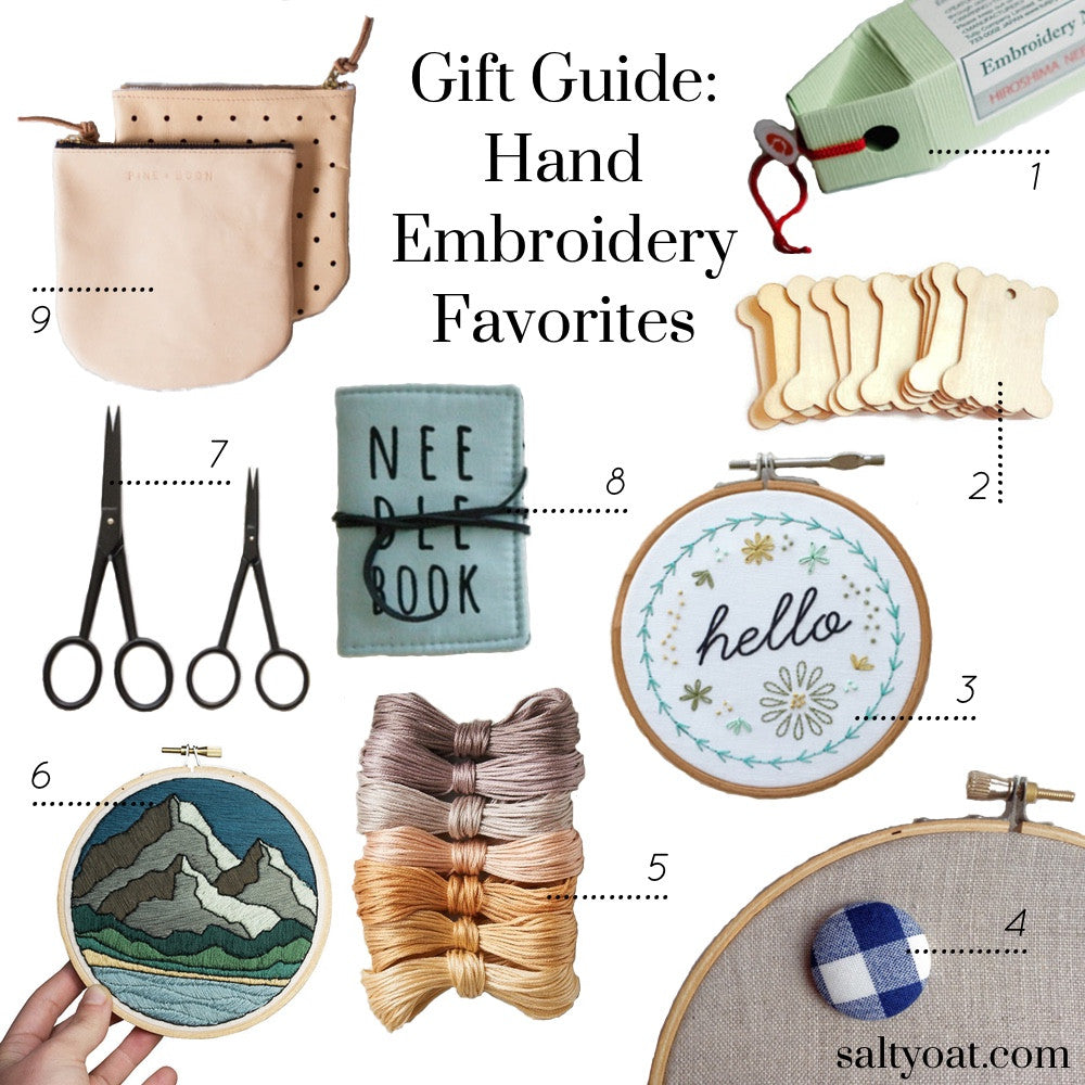 gift guide: hand embroidery favorites
