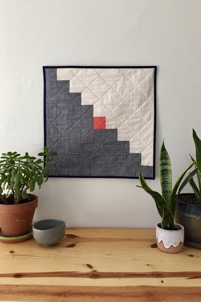 Log Cabin Wall Quilt by Salty Oat