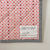 Red Scrappy Diamond Throw Quilt